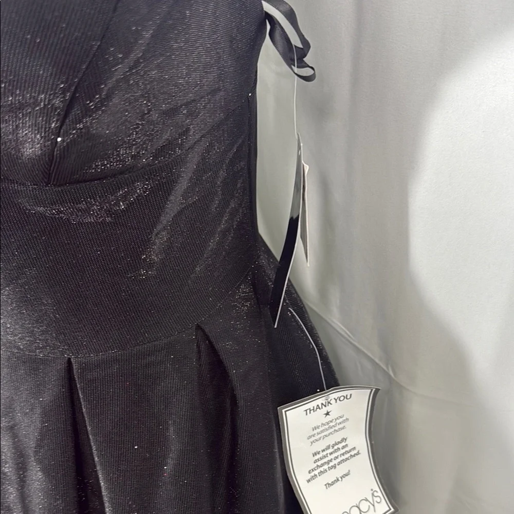 Betsy & Adam Black Fit & Flare Mini Dress Sz 6 NWT